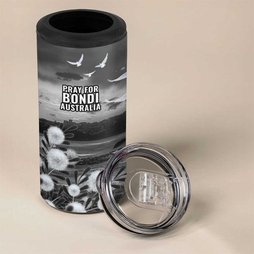Bondi Beach Sydney Personalised 4 in 1 Can Cooler Tumbler Pray For Bondi Australia - Aussie Hoodie