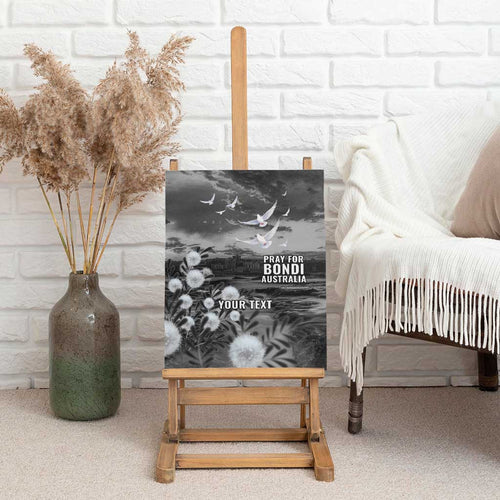 Bondi Beach Sydney Personalised Canvas Wall Art Pray For Bondi Australia - Aussie Hoodie