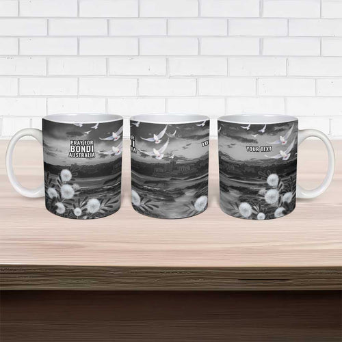 Bondi Beach Sydney Personalised Ceramic Mug Pray For Bondi Australia - Aussie Hoodie