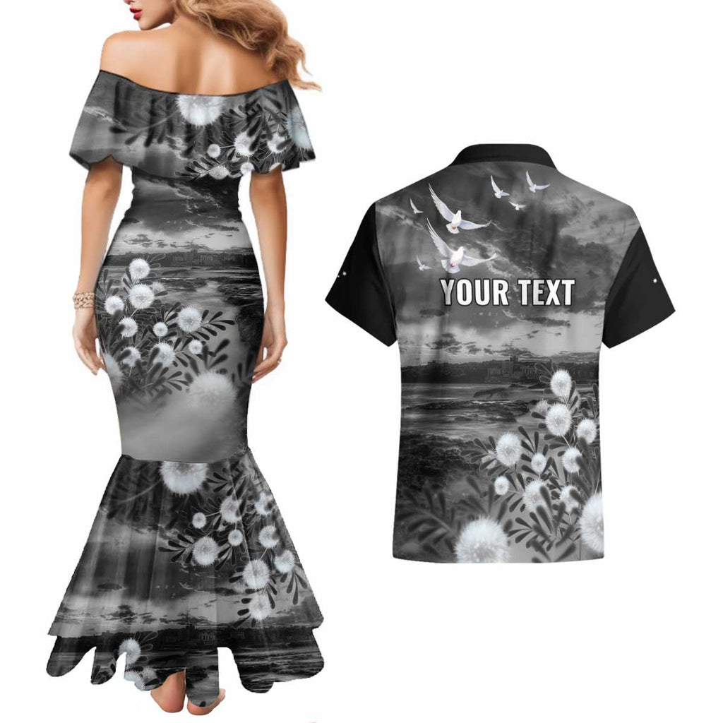 Bondi Beach Sydney Personalised Couples Matching Mermaid Dress and Hawaiian Shirt Pray For Bondi Australia - Aussie Hoodie