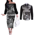 Bondi Beach Sydney Personalised Couples Matching Off The Shoulder Long Sleeve Dress and Long Sleeve Button Shirt Pray For Bondi Australia - Aussie Hoodie