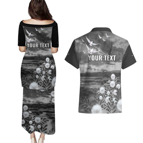 Bondi Beach Sydney Personalised Couples Matching Puletasi and Hawaiian Shirt Pray For Bondi Australia - Aussie Hoodie