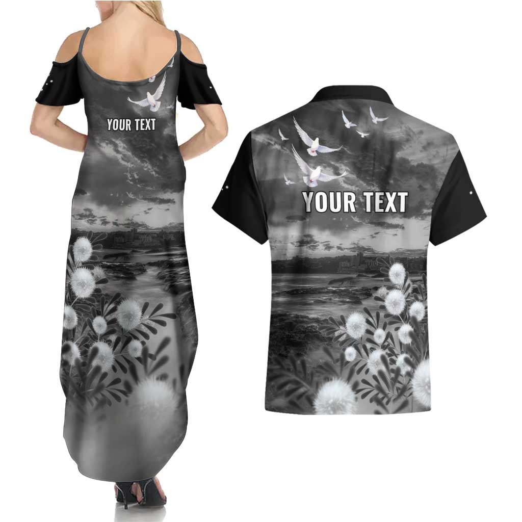 Bondi Beach Sydney Personalised Couples Matching Summer Maxi Dress and Hawaiian Shirt Pray For Bondi Australia - Aussie Hoodie