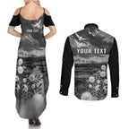Bondi Beach Sydney Personalised Couples Matching Summer Maxi Dress and Long Sleeve Button Shirt Pray For Bondi Australia - Aussie Hoodie