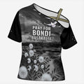 Bondi Beach Sydney Personalised Cross Shoulder Shirt Pray For Bondi Australia - Aussie Hoodie