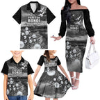 Bondi Beach Sydney Personalised Family Matching Off The Shoulder Long Sleeve Dress and Hawaiian Shirt Pray For Bondi Australia - Aussie Hoodie