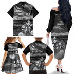 Bondi Beach Sydney Personalised Family Matching Off The Shoulder Long Sleeve Dress and Hawaiian Shirt Pray For Bondi Australia - Aussie Hoodie