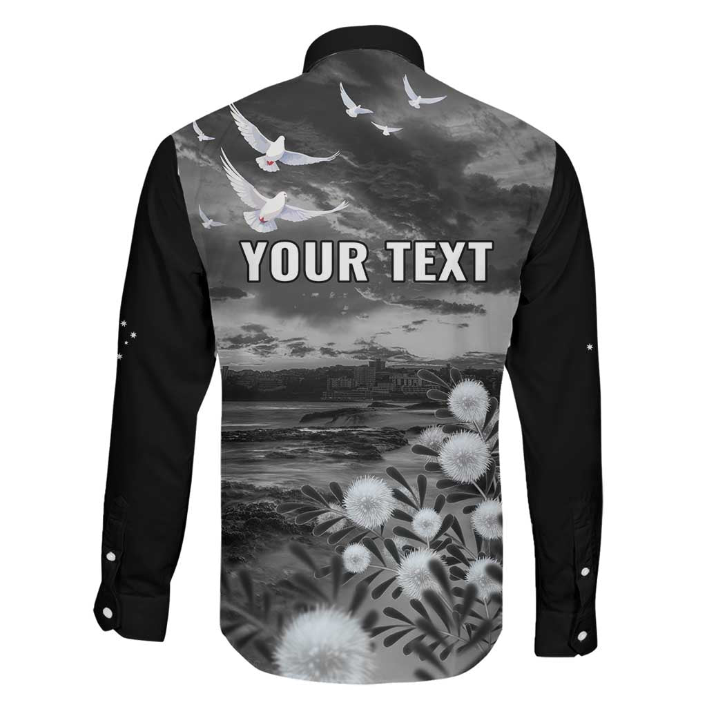 Bondi Beach Sydney Personalised Family Matching Off The Shoulder Long Sleeve Dress and Hawaiian Shirt Pray For Bondi Australia - Aussie Hoodie