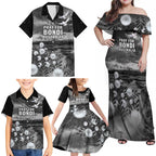 Bondi Beach Sydney Personalised Family Matching Off Shoulder Maxi Dress and Hawaiian Shirt Pray For Bondi Australia - Aussie Hoodie