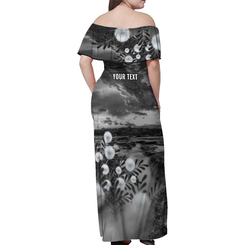 Bondi Beach Sydney Personalised Family Matching Off Shoulder Maxi Dress and Hawaiian Shirt Pray For Bondi Australia - Aussie Hoodie