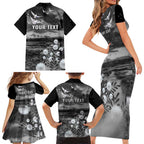 Bondi Beach Sydney Personalised Family Matching Short Sleeve Bodycon Dress and Hawaiian Shirt Pray For Bondi Australia - Aussie Hoodie
