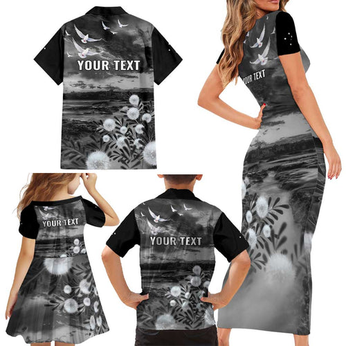 Bondi Beach Sydney Personalised Family Matching Short Sleeve Bodycon Dress and Hawaiian Shirt Pray For Bondi Australia - Aussie Hoodie