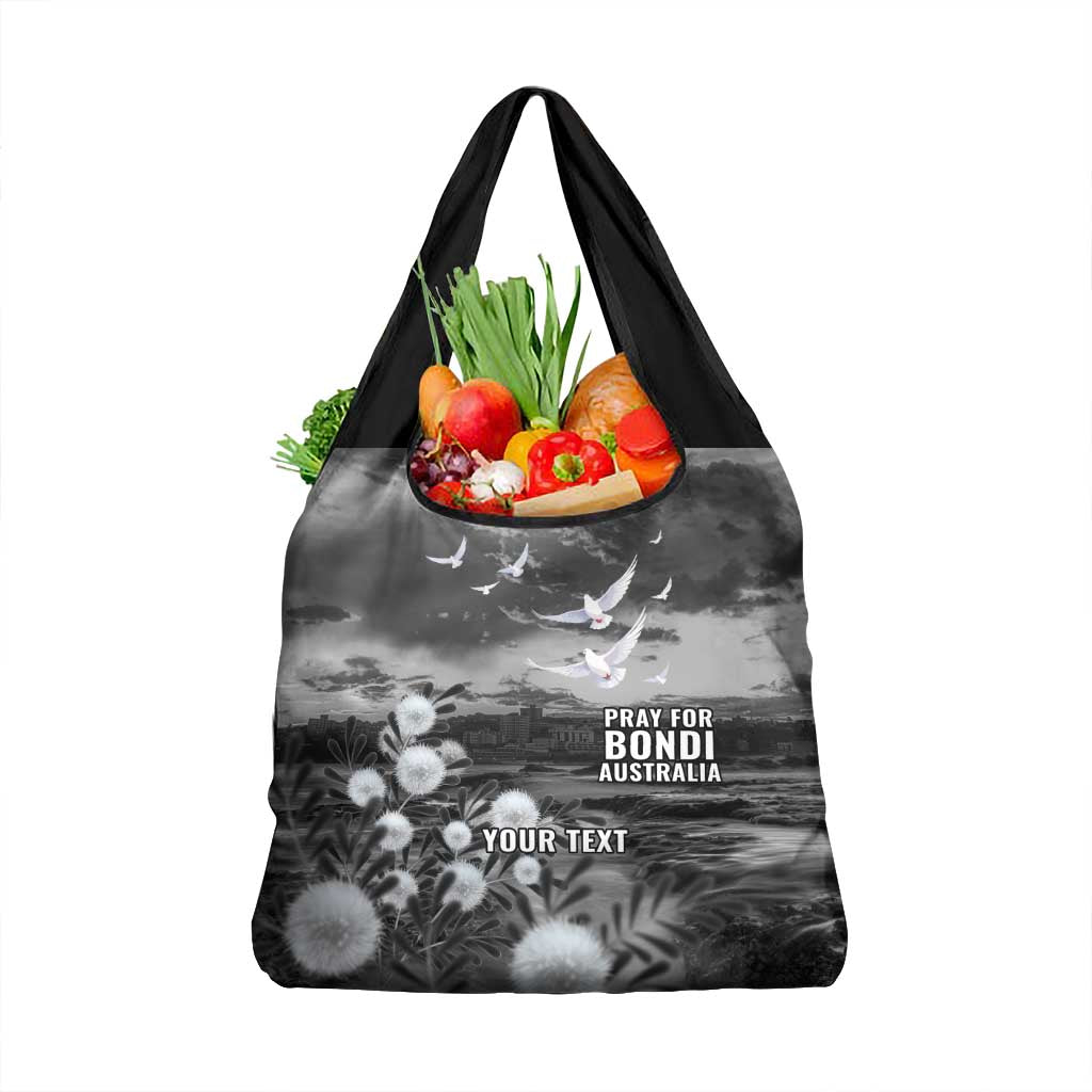 Bondi Beach Sydney Personalised Grocery Bag Pray For Bondi Australia - Aussie Hoodie