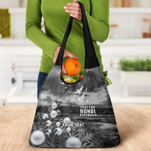 Bondi Beach Sydney Personalised Grocery Bag Pray For Bondi Australia - Aussie Hoodie