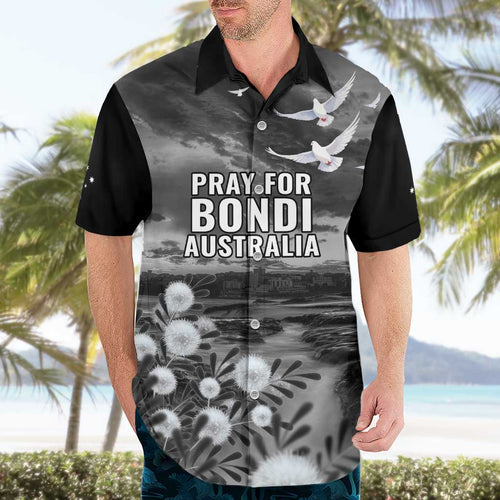 Bondi Beach Sydney Personalised Hawaiian Shirt Pray For Bondi Australia - Aussie Hoodie