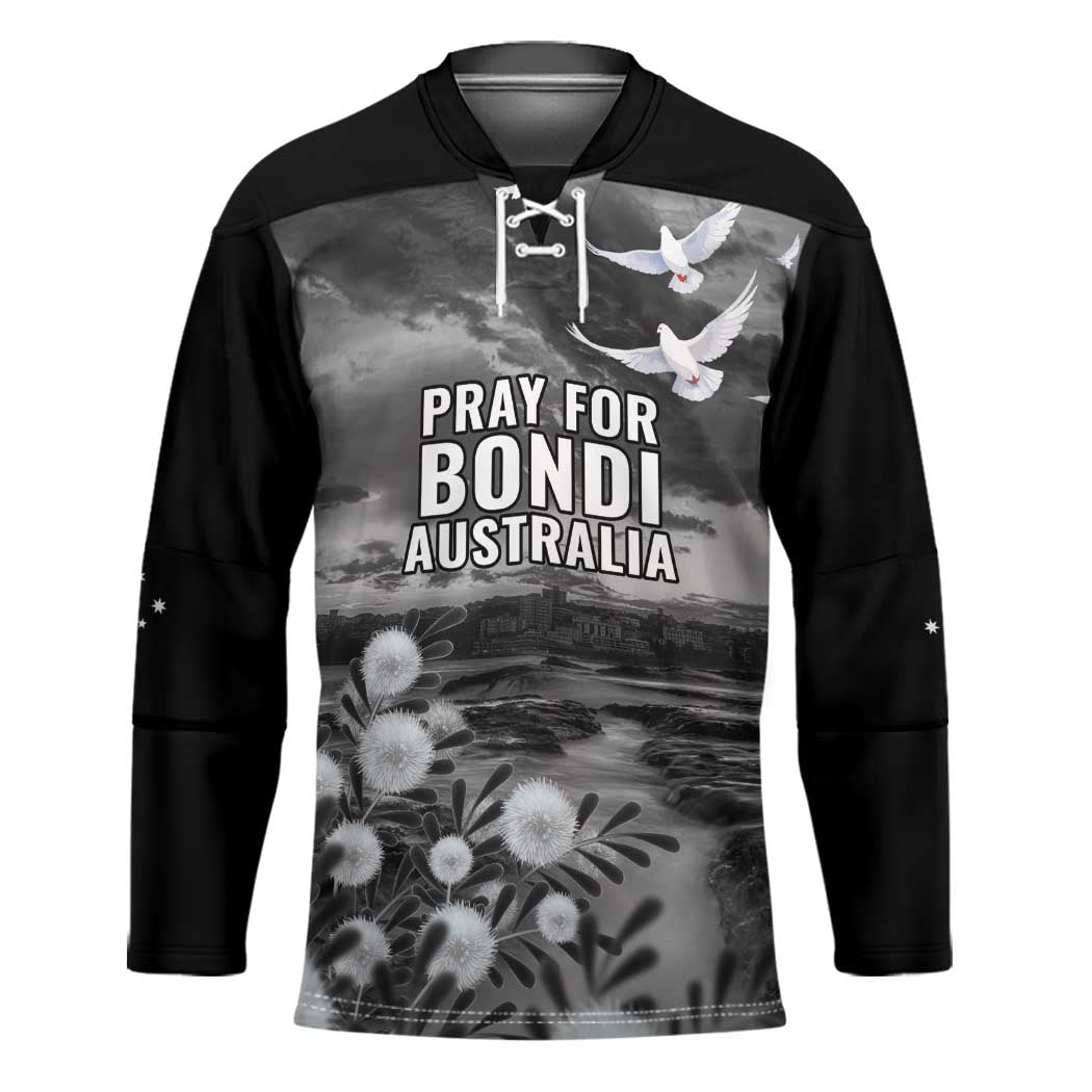 Bondi Beach Sydney Personalised Hockey Jersey Pray For Bondi Australia - Aussie Hoodie