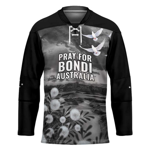 Bondi Beach Sydney Personalised Hockey Jersey Pray For Bondi Australia - Aussie Hoodie