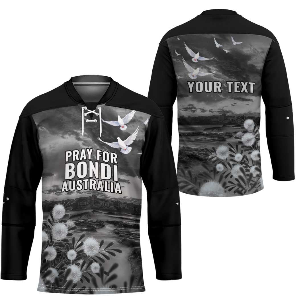 Bondi Beach Sydney Personalised Hockey Jersey Pray For Bondi Australia - Aussie Hoodie