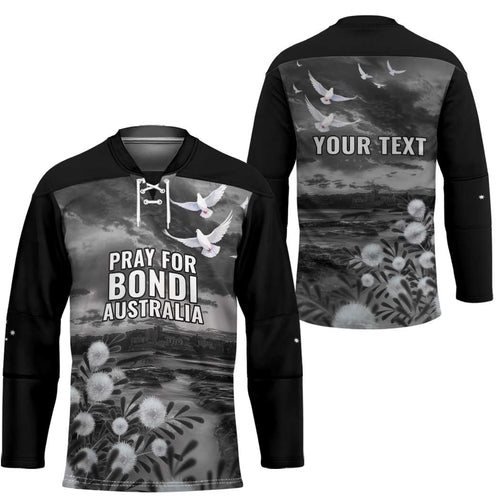 Bondi Beach Sydney Personalised Hockey Jersey Pray For Bondi Australia - Aussie Hoodie