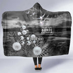Bondi Beach Sydney Personalised Hooded Blanket Pray For Bondi Australia - Aussie Hoodie