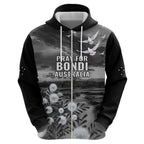 Bondi Beach Sydney Personalised Hoodie Pray For Bondi Australia - Aussie Hoodie