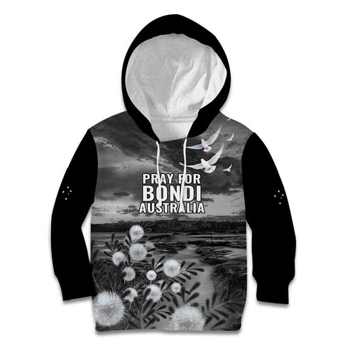 Bondi Beach Sydney Personalised Kid Hoodie Pray For Bondi Australia - Aussie Hoodie