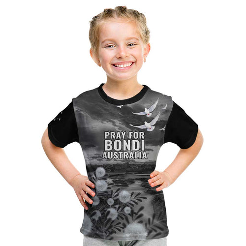 Bondi Beach Sydney Personalised Kid T Shirt Pray For Bondi Australia - Aussie Hoodie