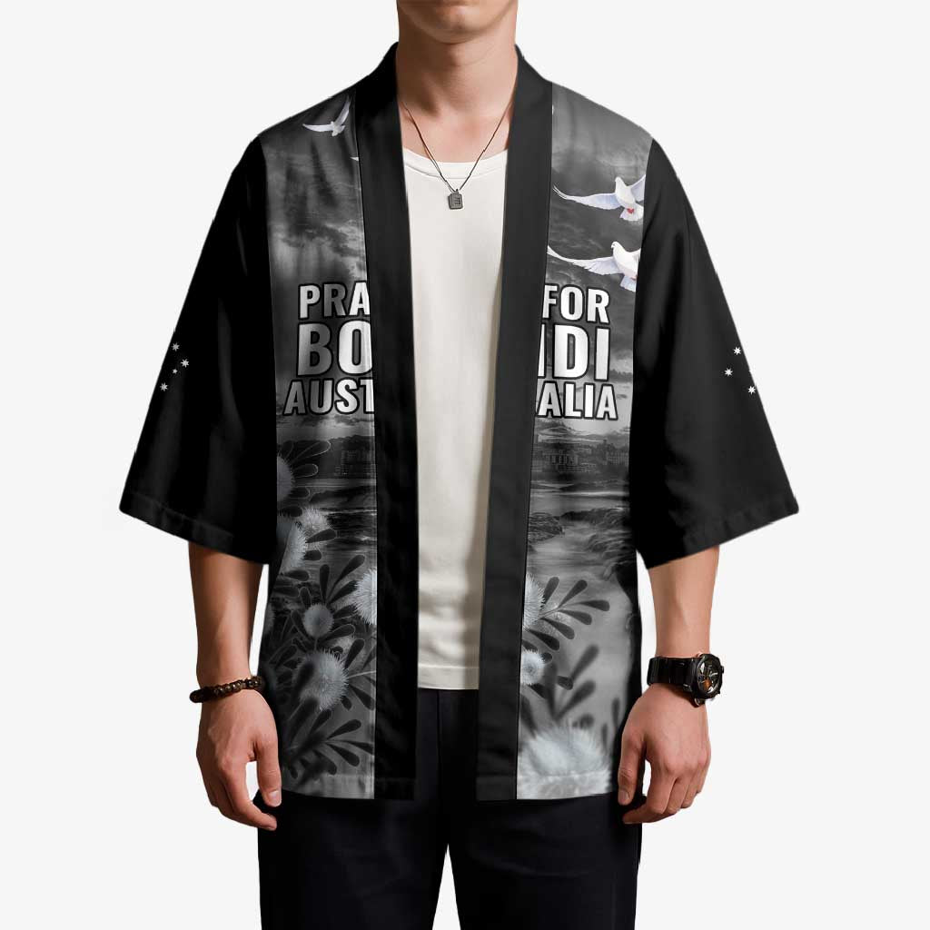 Bondi Beach Sydney Personalised Kimono Pray For Bondi Australia - Aussie Hoodie