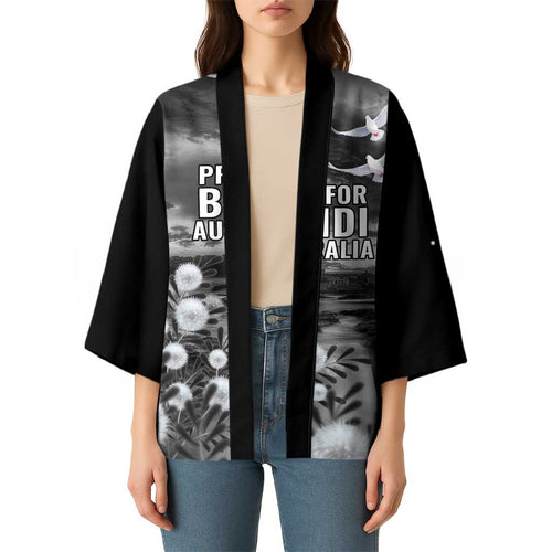 Bondi Beach Sydney Personalised Kimono Pray For Bondi Australia - Aussie Hoodie