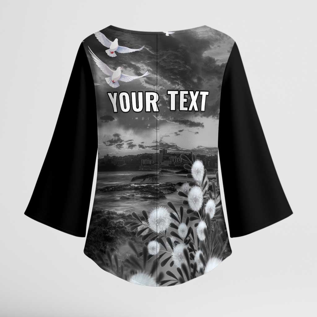 Bondi Beach Sydney Personalised Kimono Sleeve Blouse Pray For Bondi Australia - Aussie Hoodie