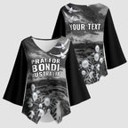 Bondi Beach Sydney Personalised Kimono Sleeve Blouse Pray For Bondi Australia - Aussie Hoodie