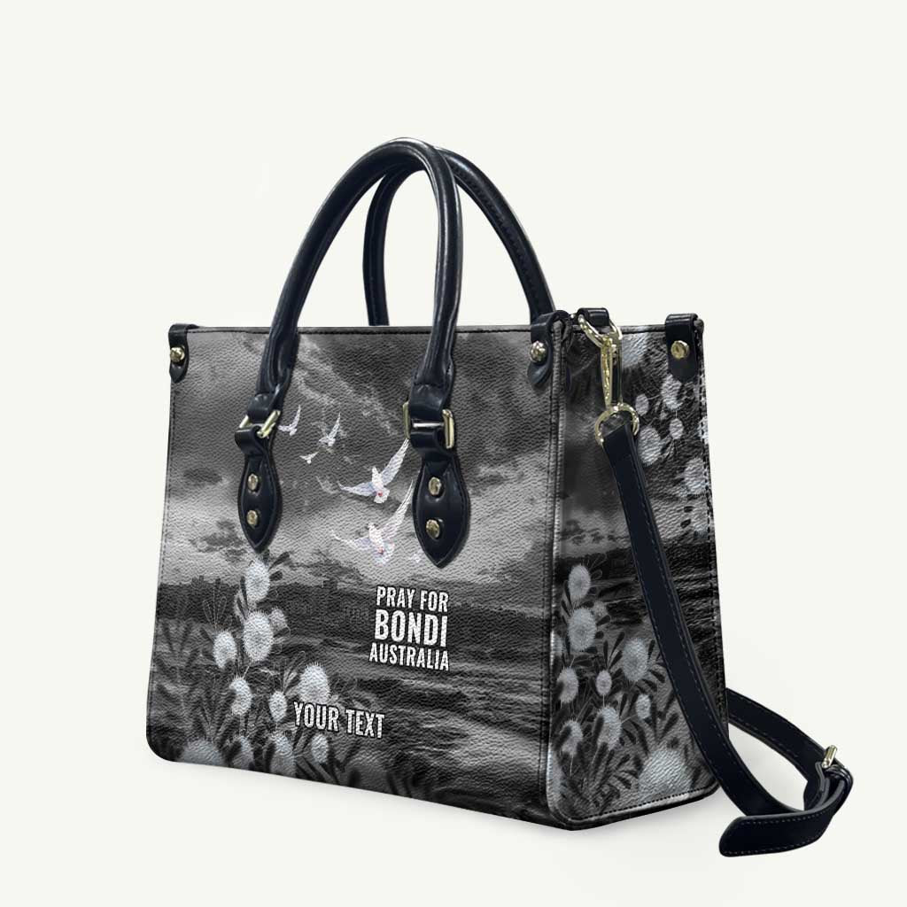 Bondi Beach Sydney Personalised Leather Bag Pray For Bondi Australia - Aussie Hoodie