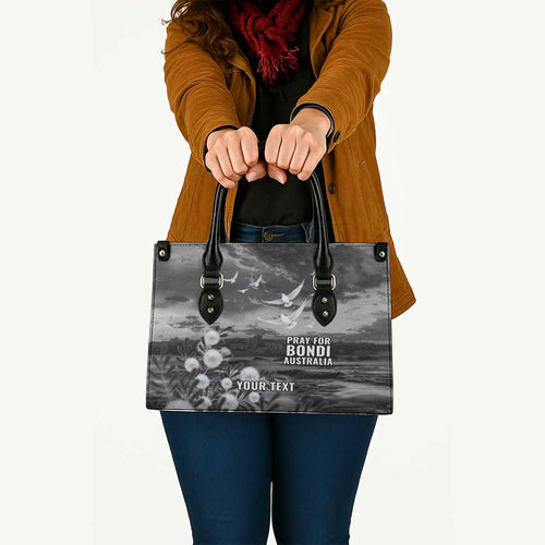 Bondi Beach Sydney Personalised Leather Bag Pray For Bondi Australia - Aussie Hoodie