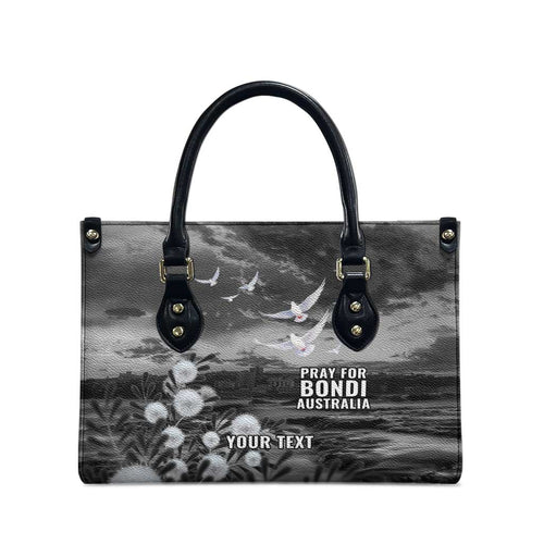 Bondi Beach Sydney Personalised Leather Bag Pray For Bondi Australia - Aussie Hoodie