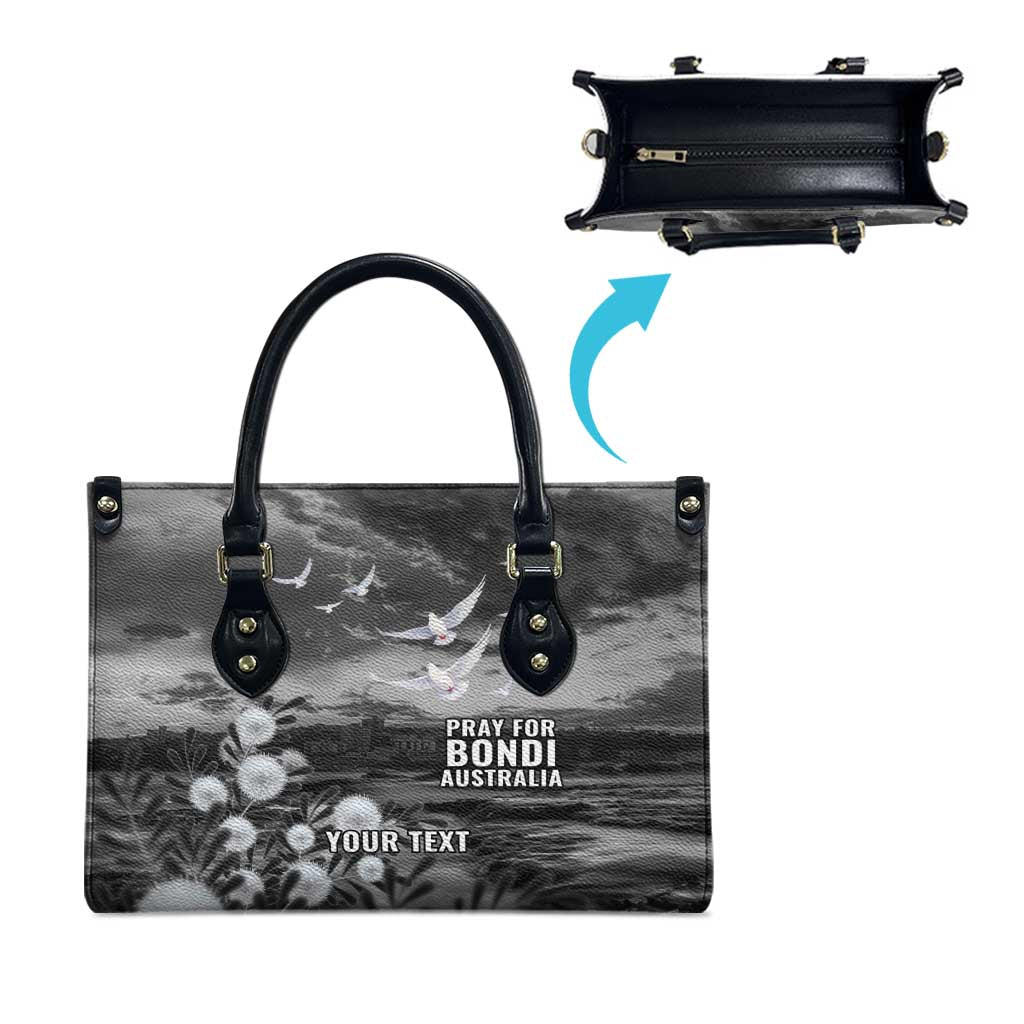 Bondi Beach Sydney Personalised Leather Bag Pray For Bondi Australia - Aussie Hoodie