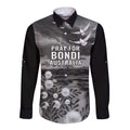Bondi Beach Sydney Personalised Long Sleeve Button Shirt Pray For Bondi Australia - Aussie Hoodie
