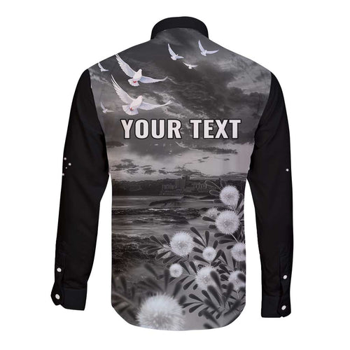 Bondi Beach Sydney Personalised Long Sleeve Button Shirt Pray For Bondi Australia - Aussie Hoodie