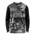 Bondi Beach Sydney Personalised Long Sleeve Shirt Pray For Bondi Australia - Aussie Hoodie