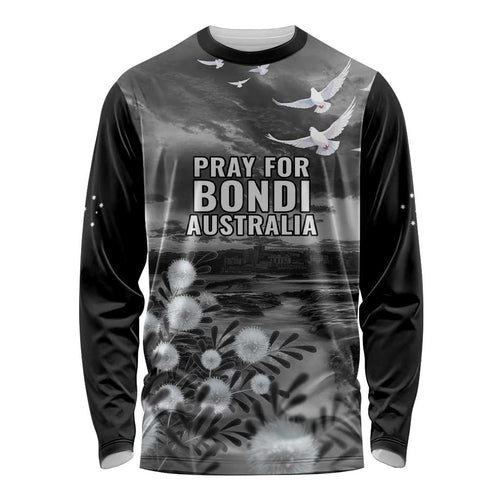 Bondi Beach Sydney Personalised Long Sleeve Shirt Pray For Bondi Australia - Aussie Hoodie