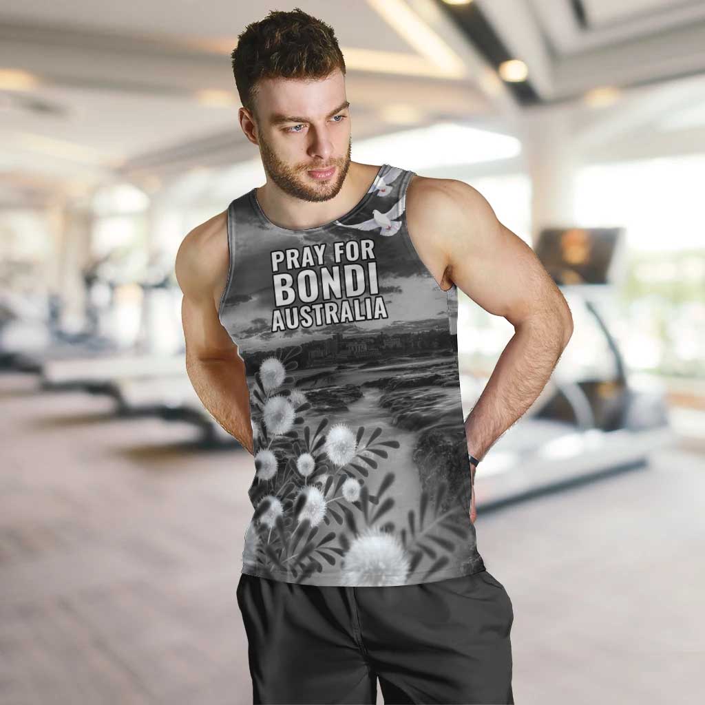 Bondi Beach Sydney Personalised Men Tank Top Pray For Bondi Australia - Aussie Hoodie