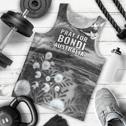 Bondi Beach Sydney Personalised Men Tank Top Pray For Bondi Australia - Aussie Hoodie