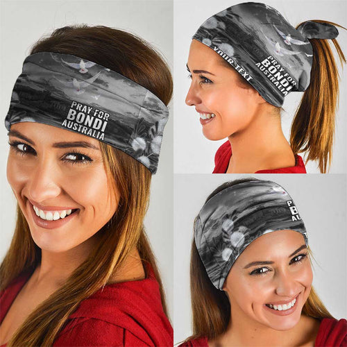 Bondi Beach Sydney Personalised Neck Gaiter Pray For Bondi Australia - Aussie Hoodie