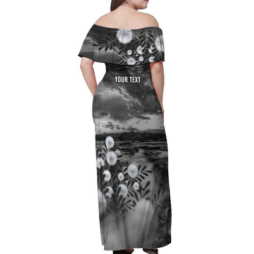 Bondi Beach Sydney Personalised Off Shoulder Maxi Dress Pray For Bondi Australia - Aussie Hoodie