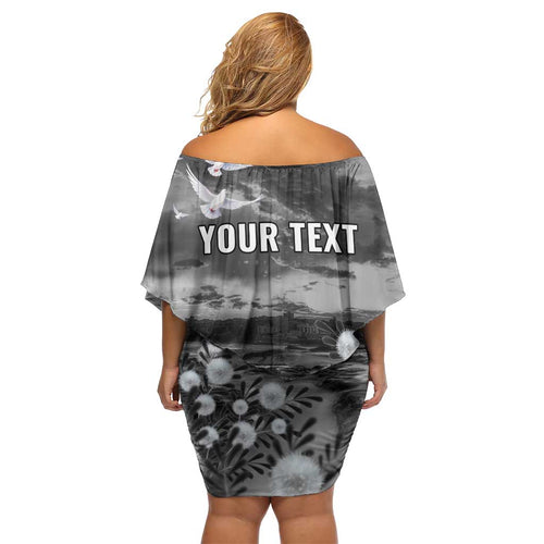 Bondi Beach Sydney Personalised Off Shoulder Short Dress Pray For Bondi Australia - Aussie Hoodie