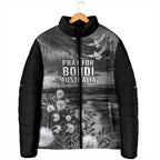 Bondi Beach Sydney Personalised Padded Jacket Pray For Bondi Australia - Aussie Hoodie