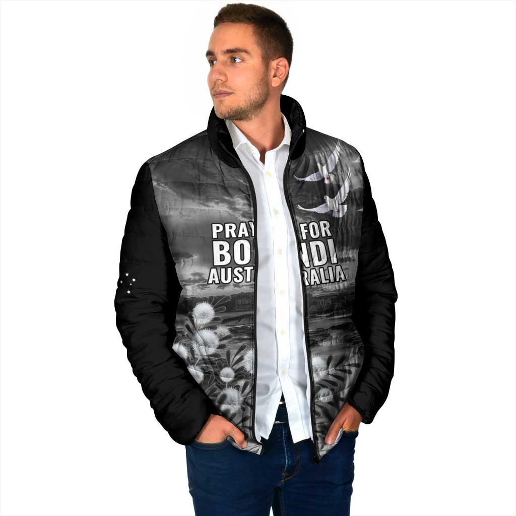 Bondi Beach Sydney Personalised Padded Jacket Pray For Bondi Australia - Aussie Hoodie