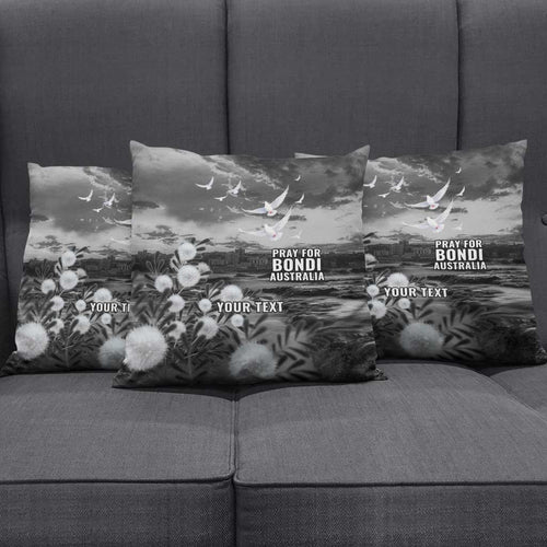 Bondi Beach Sydney Personalised Pillow Cover Pray For Bondi Australia - Aussie Hoodie
