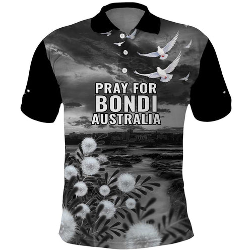 Bondi Beach Sydney Personalised Polo Shirt Pray For Bondi Australia - Aussie Hoodie