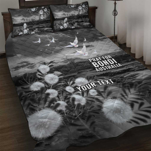 Bondi Beach Sydney Personalised Quilt Bed Set Pray For Bondi Australia - Aussie Hoodie