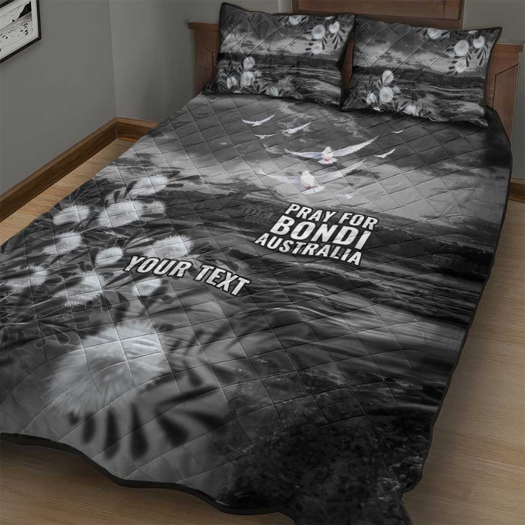Bondi Beach Sydney Personalised Quilt Bed Set Pray For Bondi Australia - Aussie Hoodie